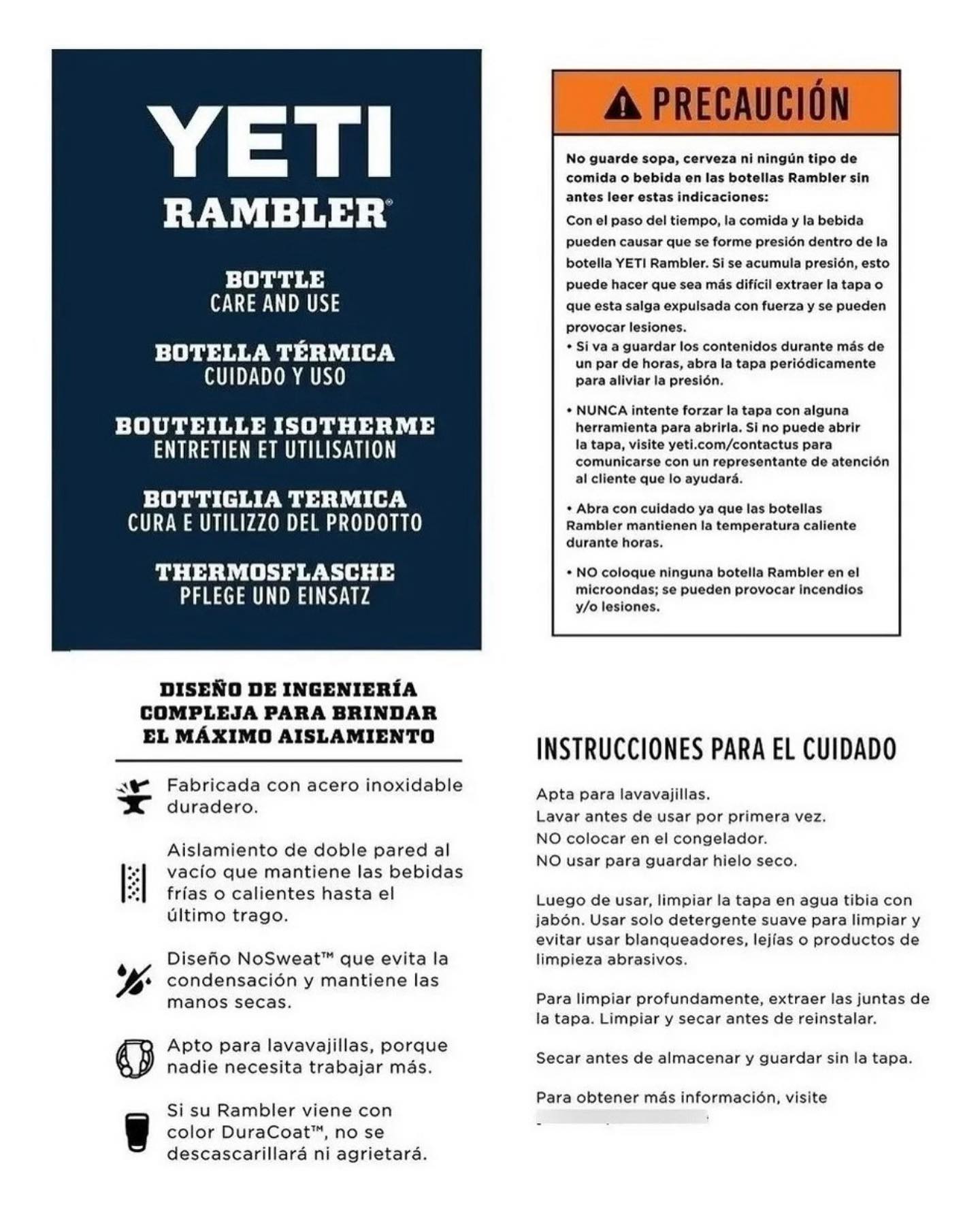 Termo YETI Rambler 20 oz con MagSlider (600 ml)