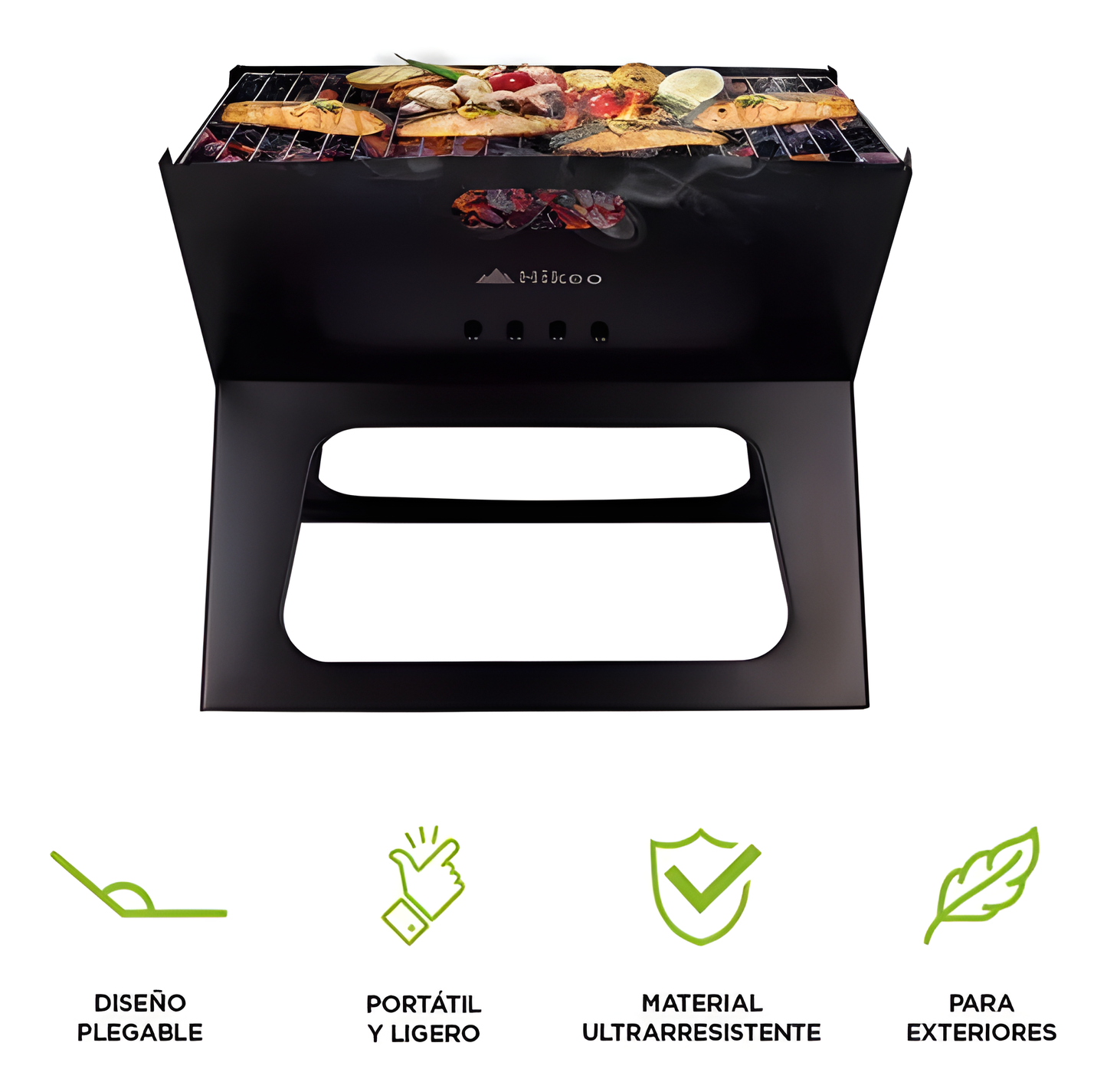 Mini Parrilla de Carbón Portátil Plegable - HIKEO