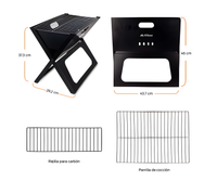 Mini Parrilla de Carbón Portátil Plegable - HIKEO