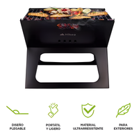 Mini Parrilla de Carbón Portátil Plegable - HIKEO