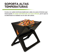 Mini Parrilla de Carbón Portátil Plegable - HIKEO