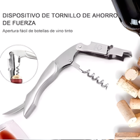 Destapador de Vino, Acero Inoxidable con Palanca Doble