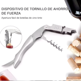 Destapador de Vino, Acero Inoxidable con Palanca Doble