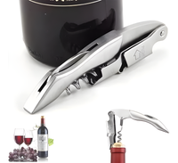 Destapador de Vino, Acero Inoxidable con Palanca Doble