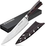 Cuchillo de Chef n1 de 8 pulgadas fabricado en acero inoxidable alemán con alto contenido de carbono, mango ergonómico, ultra afilado, la mejor opción para cocina y restaurante