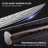 Cuchillo de Chef n1 de 8 pulgadas fabricado en acero inoxidable alemán con alto contenido de carbono, mango ergonómico, ultra afilado, la mejor opción para cocina y restaurante