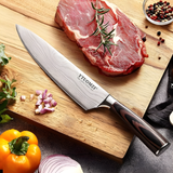 Cuchillo de Chef n1 de 8 pulgadas fabricado en acero inoxidable alemán con alto contenido de carbono, mango ergonómico, ultra afilado, la mejor opción para cocina y restaurante
