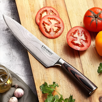 Cuchillo de Chef n1 de 8 pulgadas fabricado en acero inoxidable alemán con alto contenido de carbono, mango ergonómico, ultra afilado, la mejor opción para cocina y restaurante